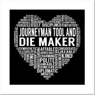 Journeyman Tool And Die Maker Heart Posters and Art